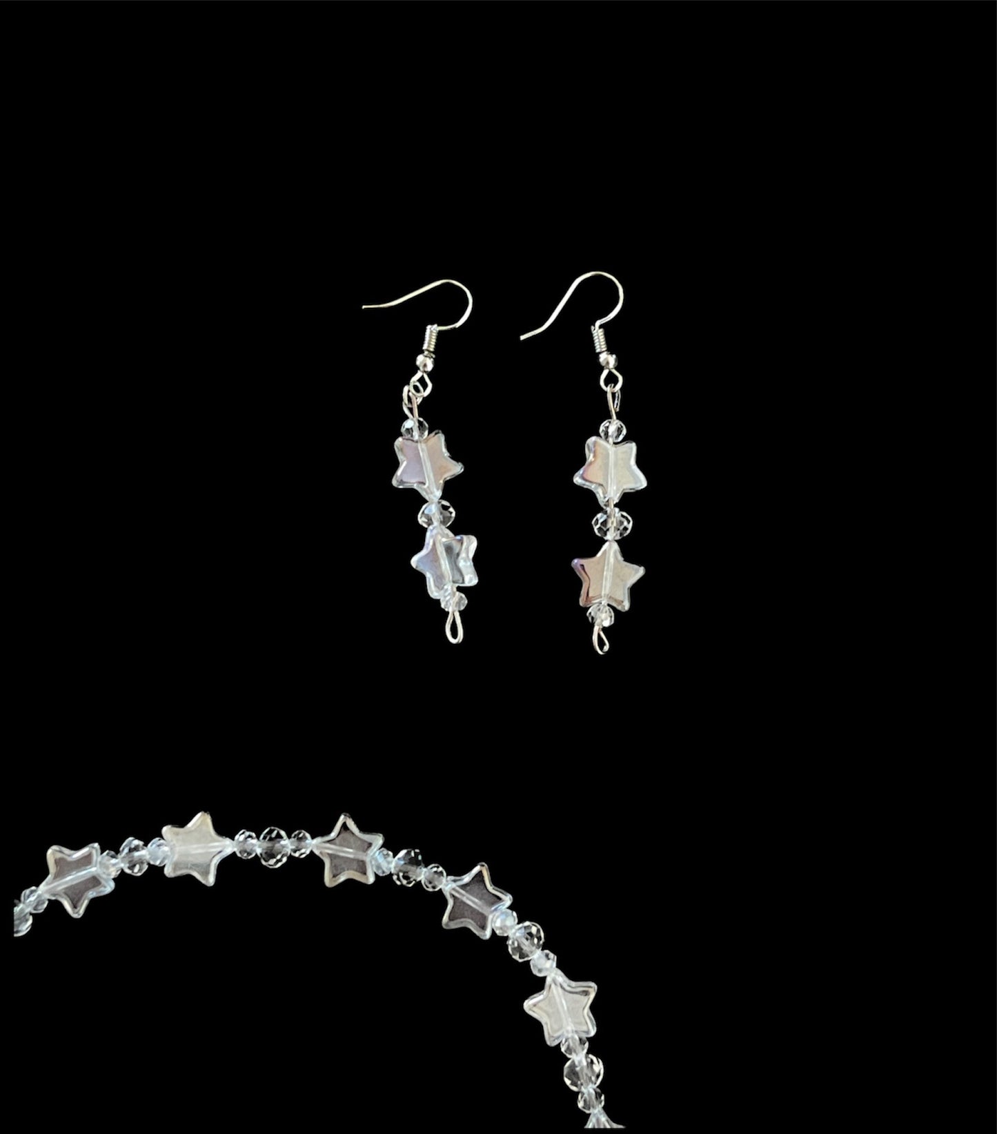Clear Gummy Star earrings