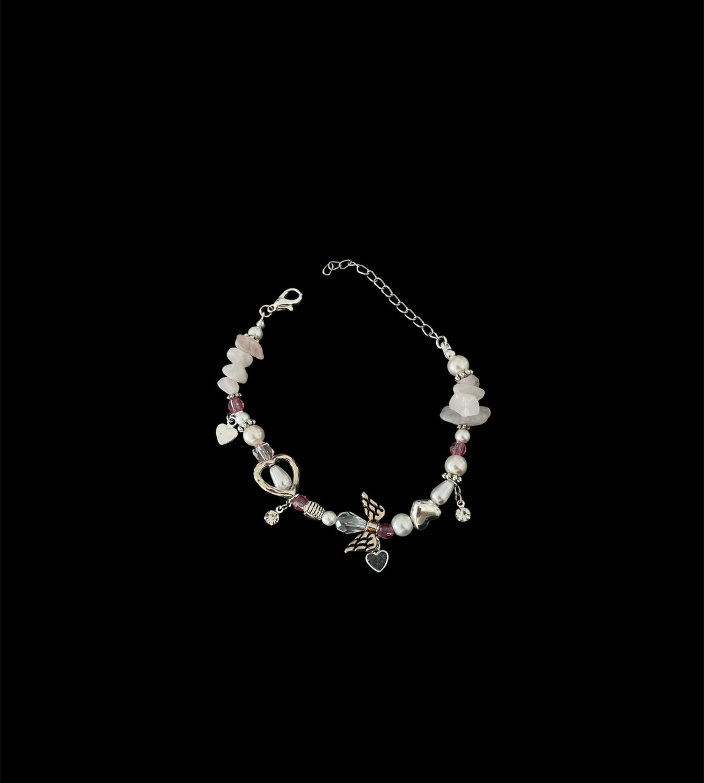 Pink Valentine Charm bracelet