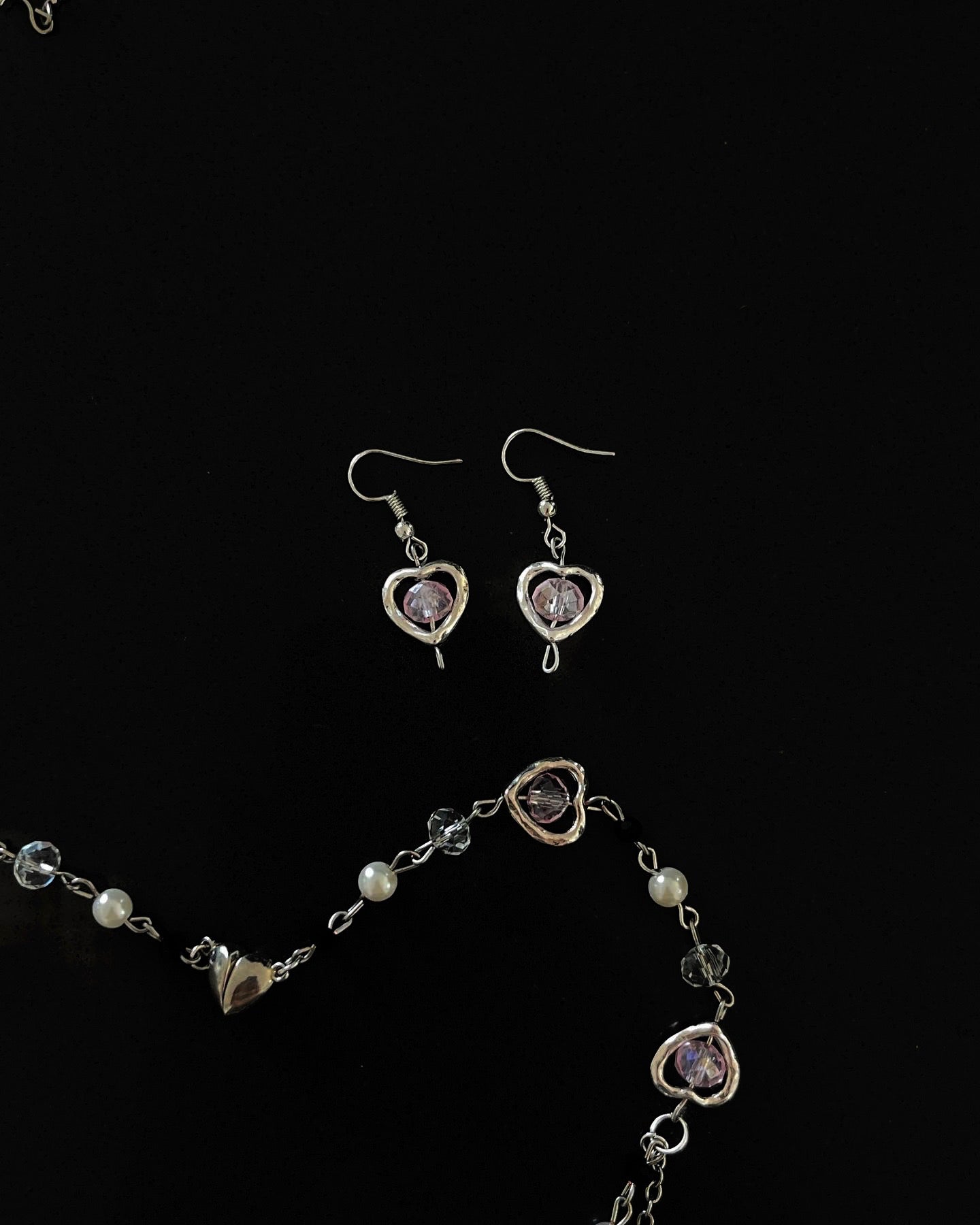 Pink Tiara earrings